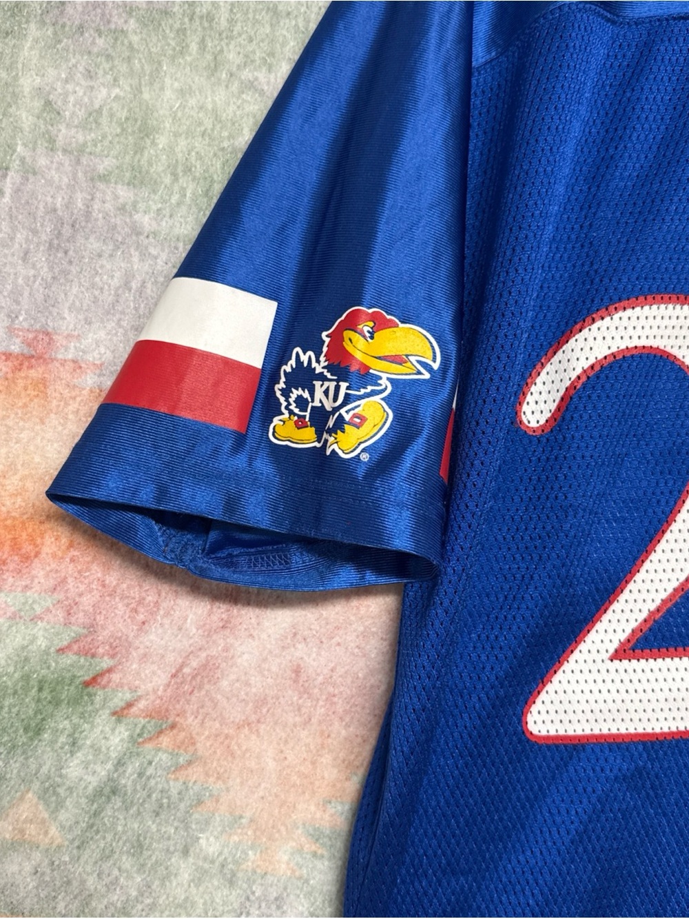 Pro Edge Kansas Blue White Red #25 Jersey - Picture 2 of 7
